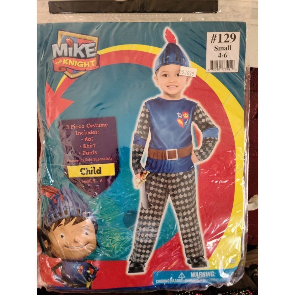 NEW Kids mike the knight halloween costume SIZE 4/6